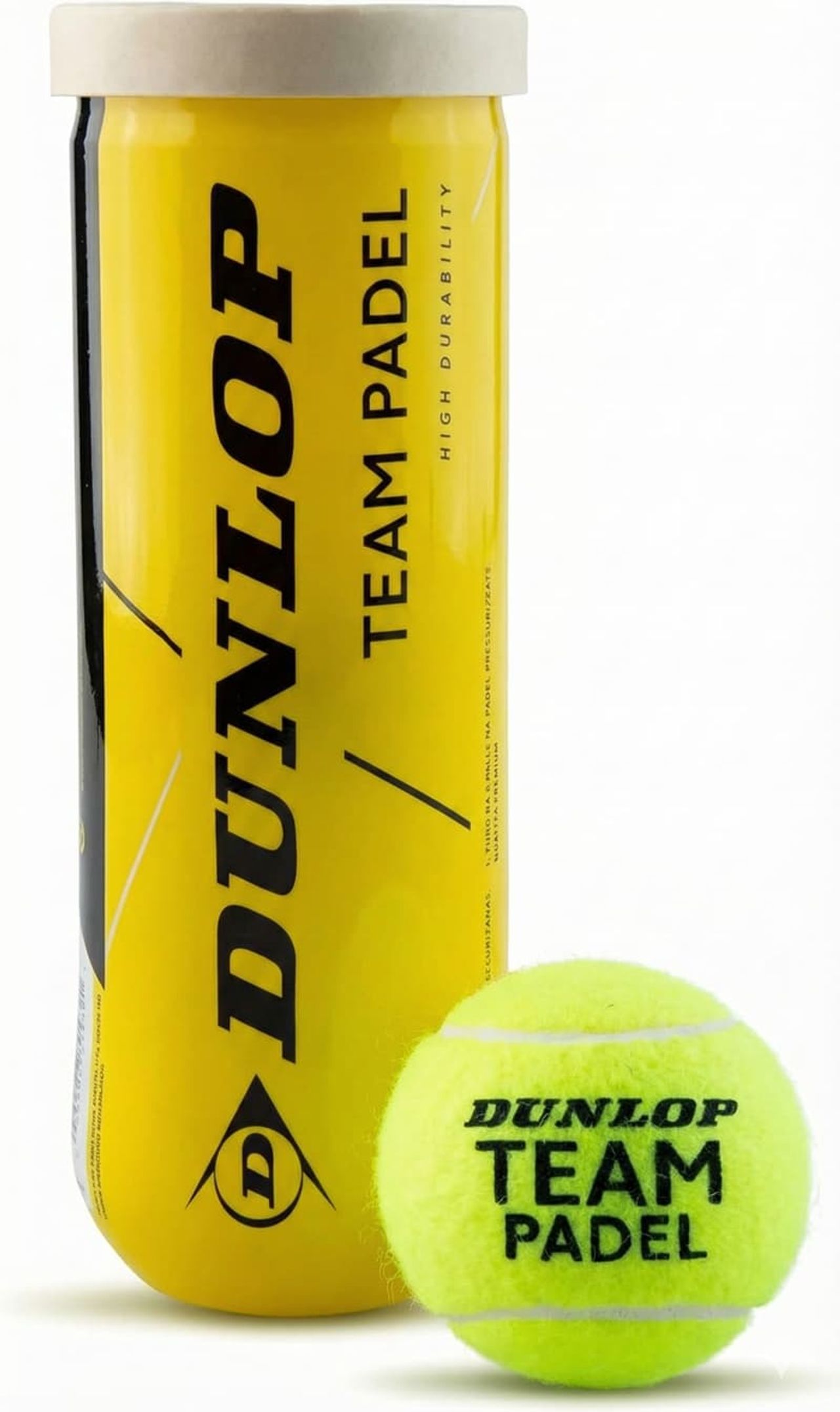 Dunlop Team Padel Padelbälle in Druckdose – langlebige Team- und Trainings-Padelbälle mit gleichmäßigem Sprungverhalten und hoher Haltbarkeit