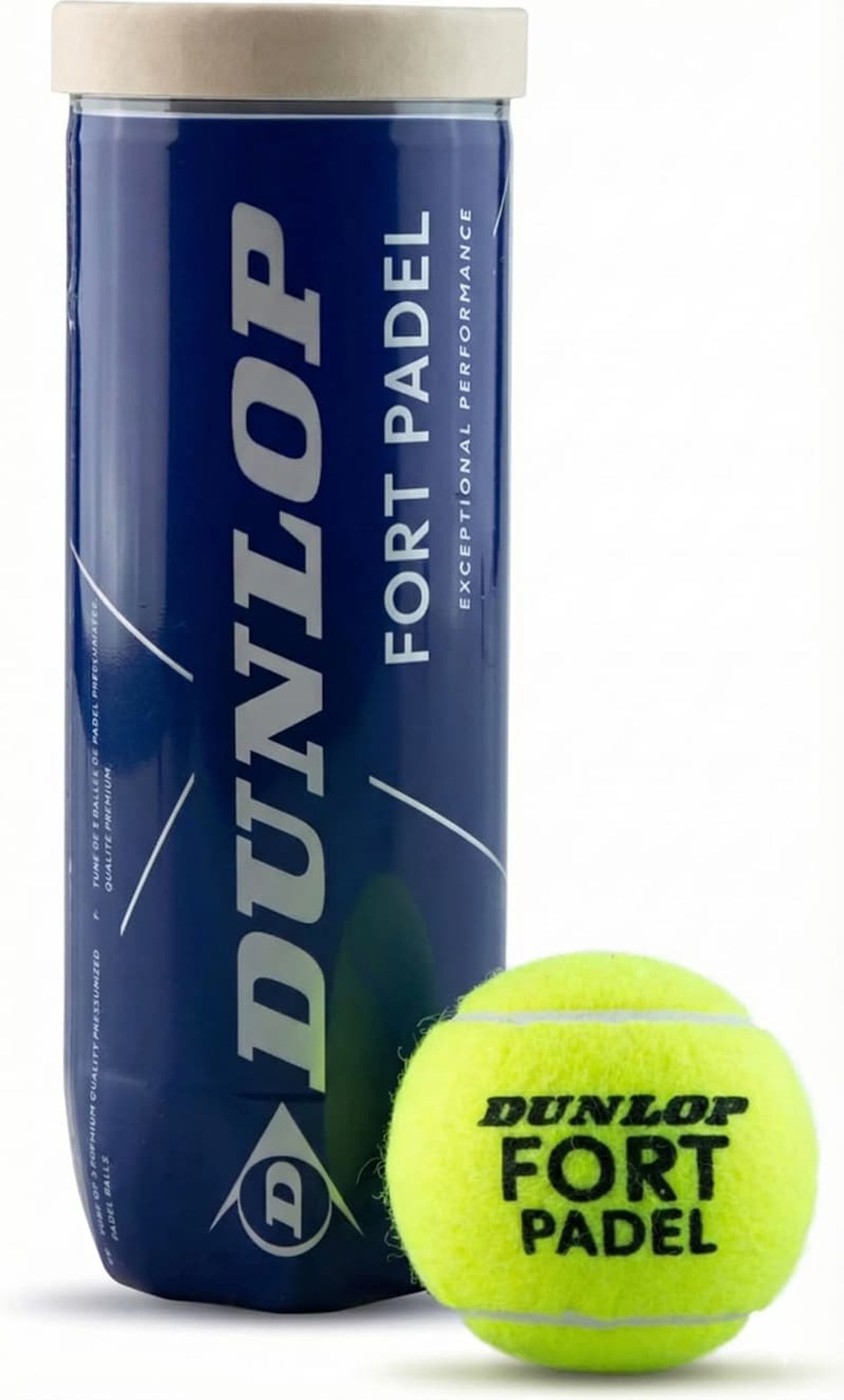 Dunlop Fort Padel Padelbälle in Druckdose – hochwertige Performance-Padelbälle mit konstantem Sprungverhalten und langer Haltbarkeit für Wettkampf und Training